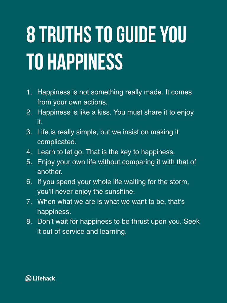 8 truths guide happiness